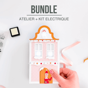 bundle cours atelier en ligne de scrapbooking et kit electrique les lumieres de noel de jolies choses