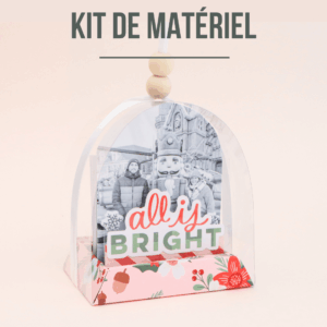 kit de materiel cours atelier en ligne de scrapbooking boule de noel a suspendre l'atelier de jolies choses