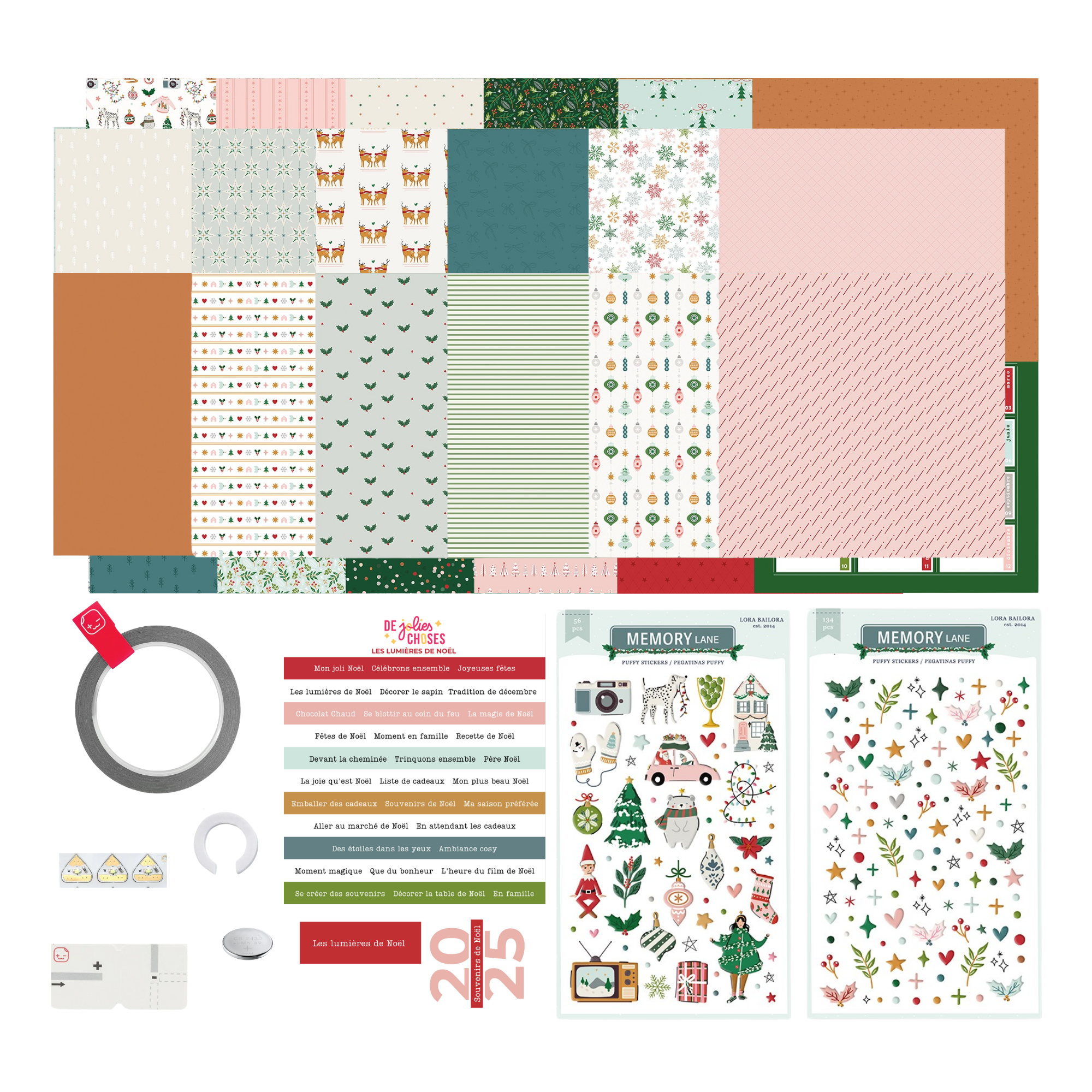 kit de materiel cours les lumieres de noel l'atelier de jolies choses