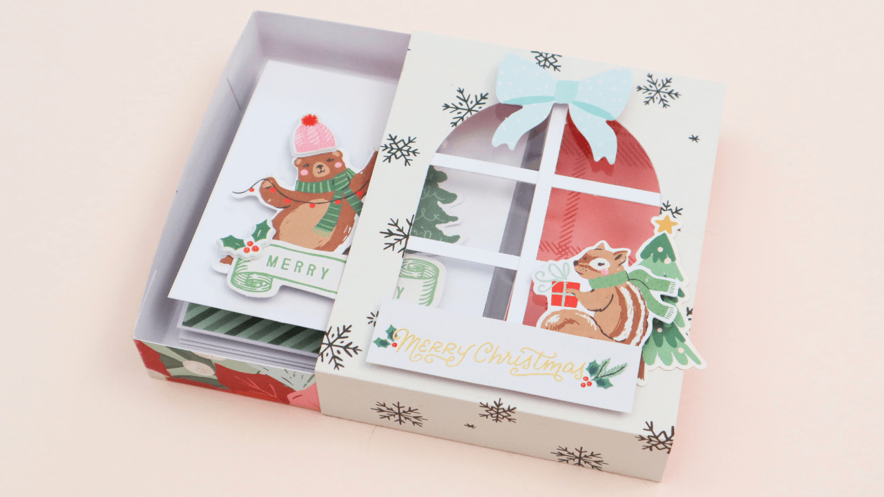 Mini atelier de Noël : Album boite à fenêtre