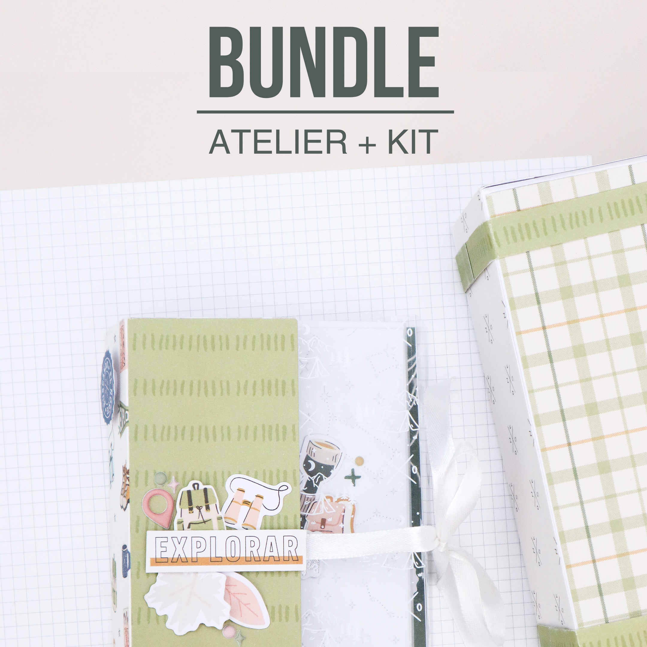bundle cours atelier en ligne scrapbooking et kit de materiel l'atelier de jolies choses