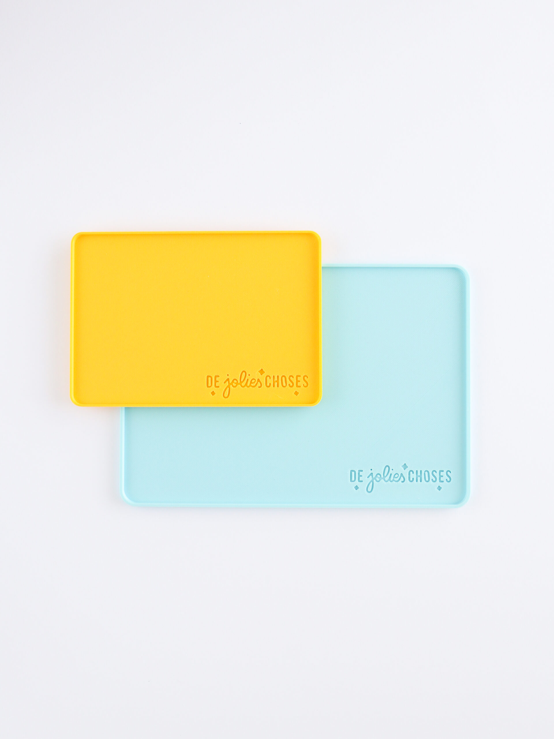 combo duo de plateaux colorés bj