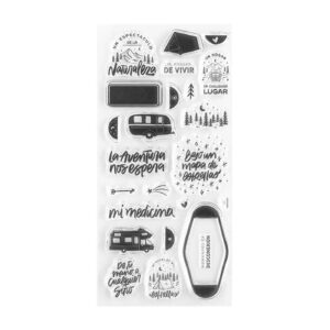 planche de tampons happy camper