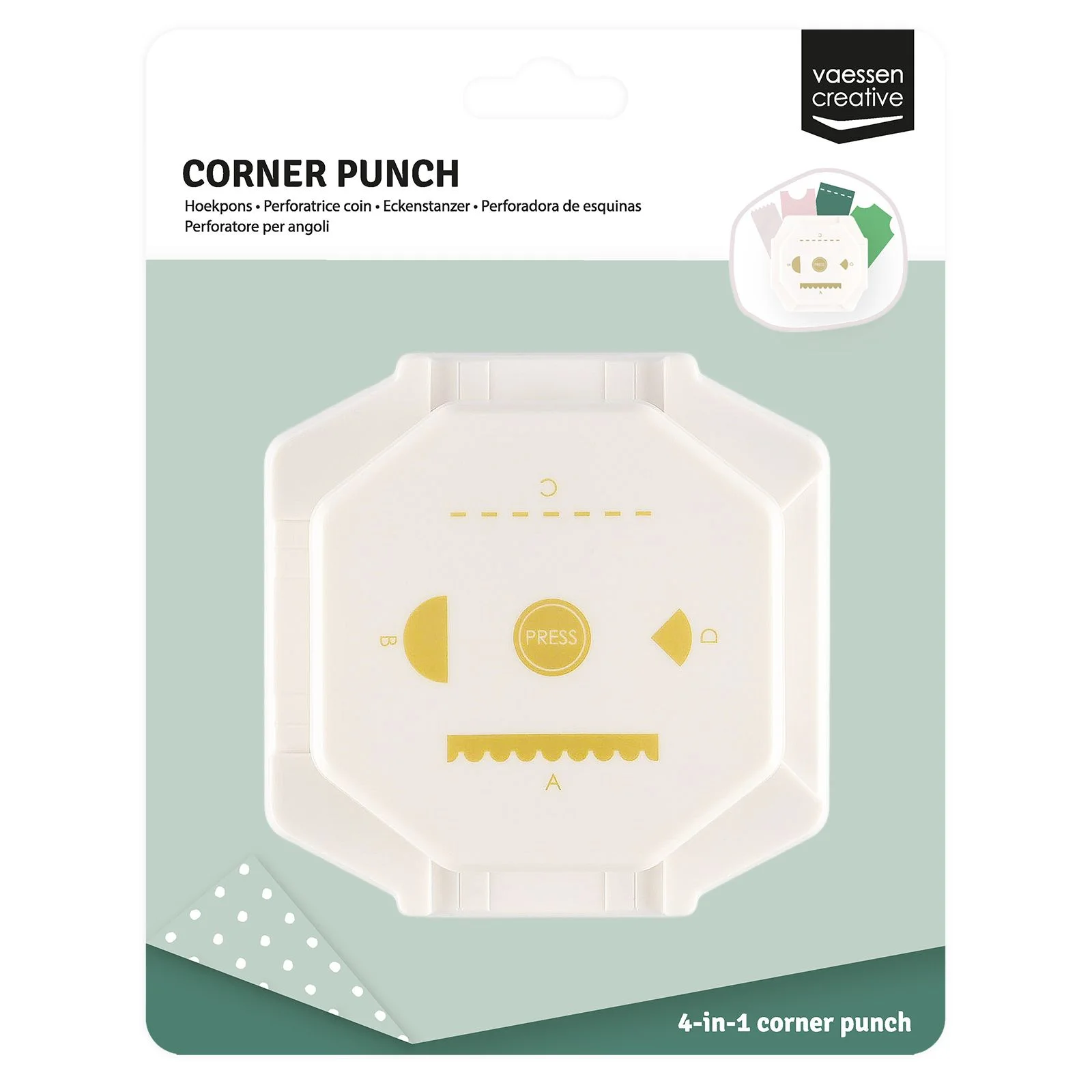 perforatrice coin tickets Vaessen creative pour scrapbooking packaging