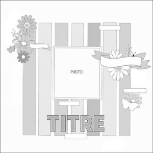 sketch d'une page de scrapbooking