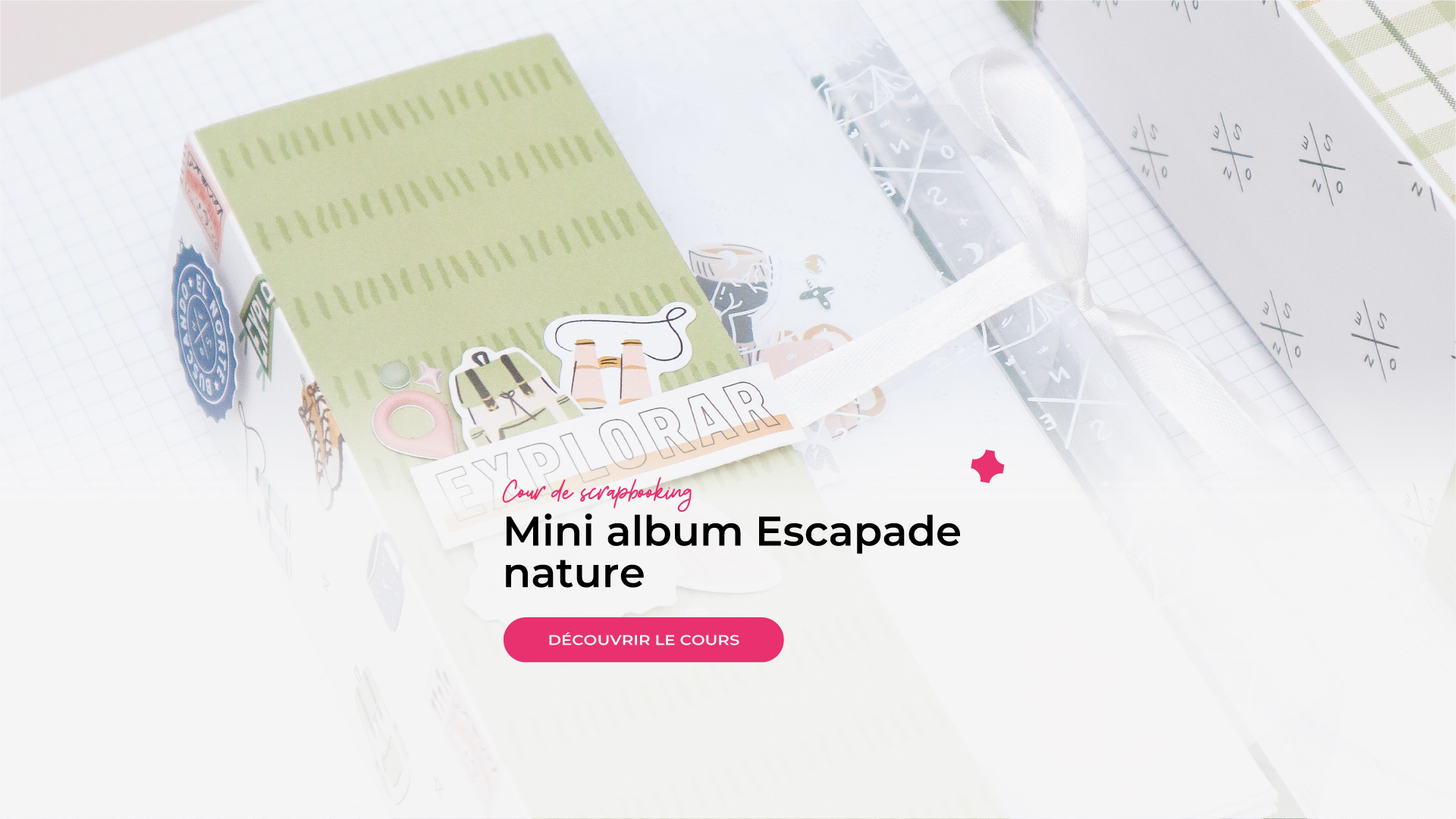 album scrapbooking escapade nature tablette