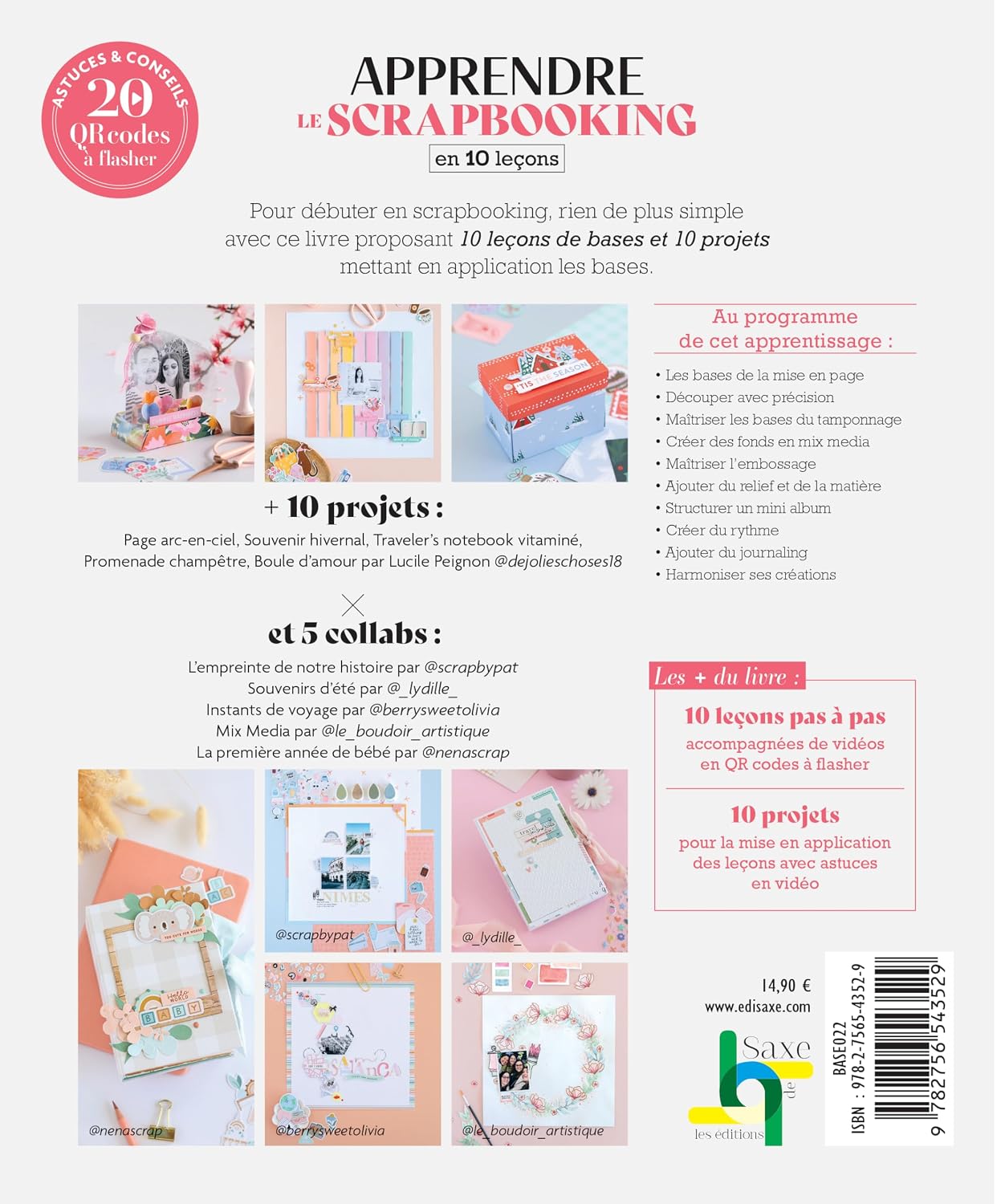 Apprendre en 10 leçons : Apprendre le scrapbooking dos