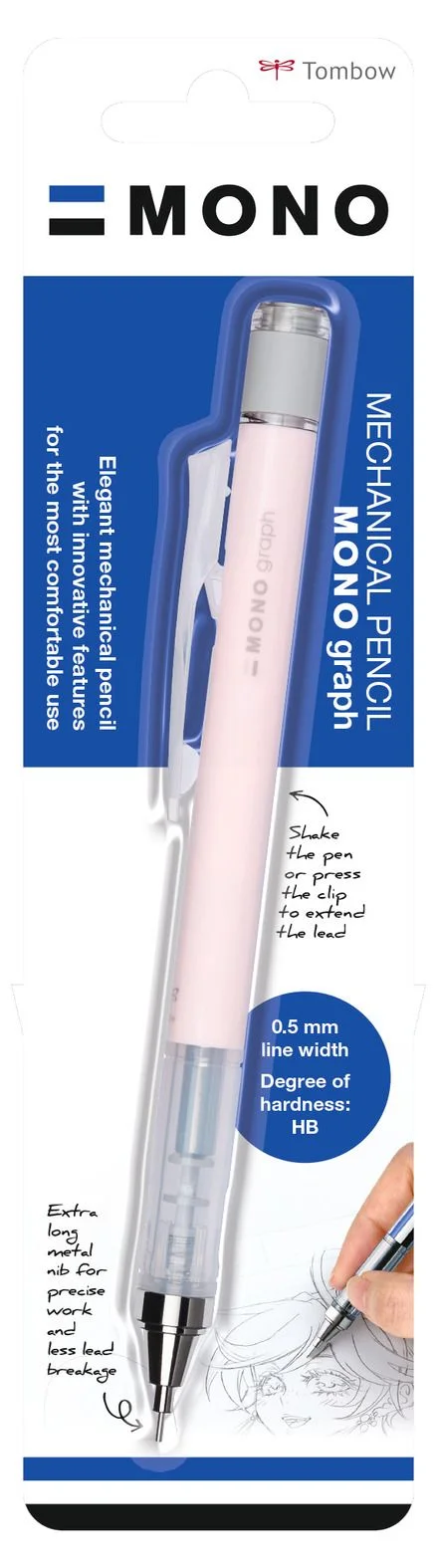 mono graph tombow rose pastel
