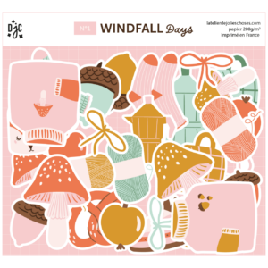 lot de die cuts pour le scrapbooking Windfall Days