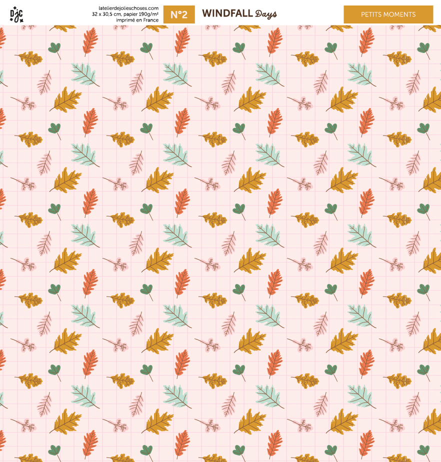 windfall days papier de scrapbooking 2