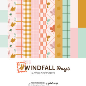 windfall days couverture papiers scrapbooking